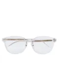 Giorgio Armani oval-frame glasses - White