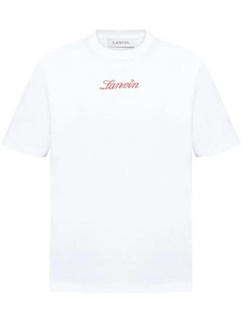 Lanvin logo-embroidered T-shirt