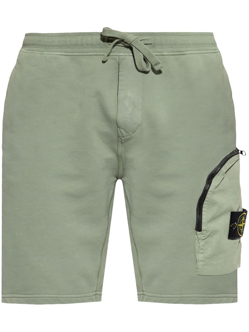 Stone Island Katoenen shorts Groen