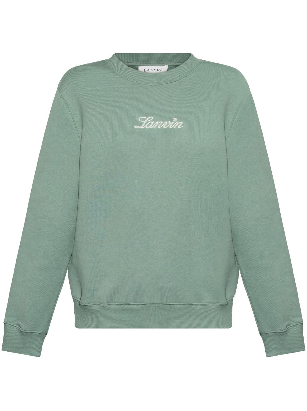 Lanvin logo-embroidered sweatshirt - Green