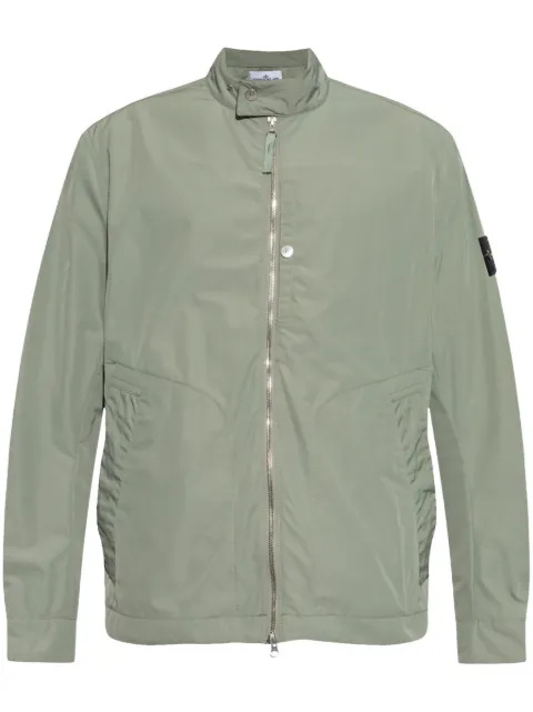 Stone Island chamarra con aplique del logo