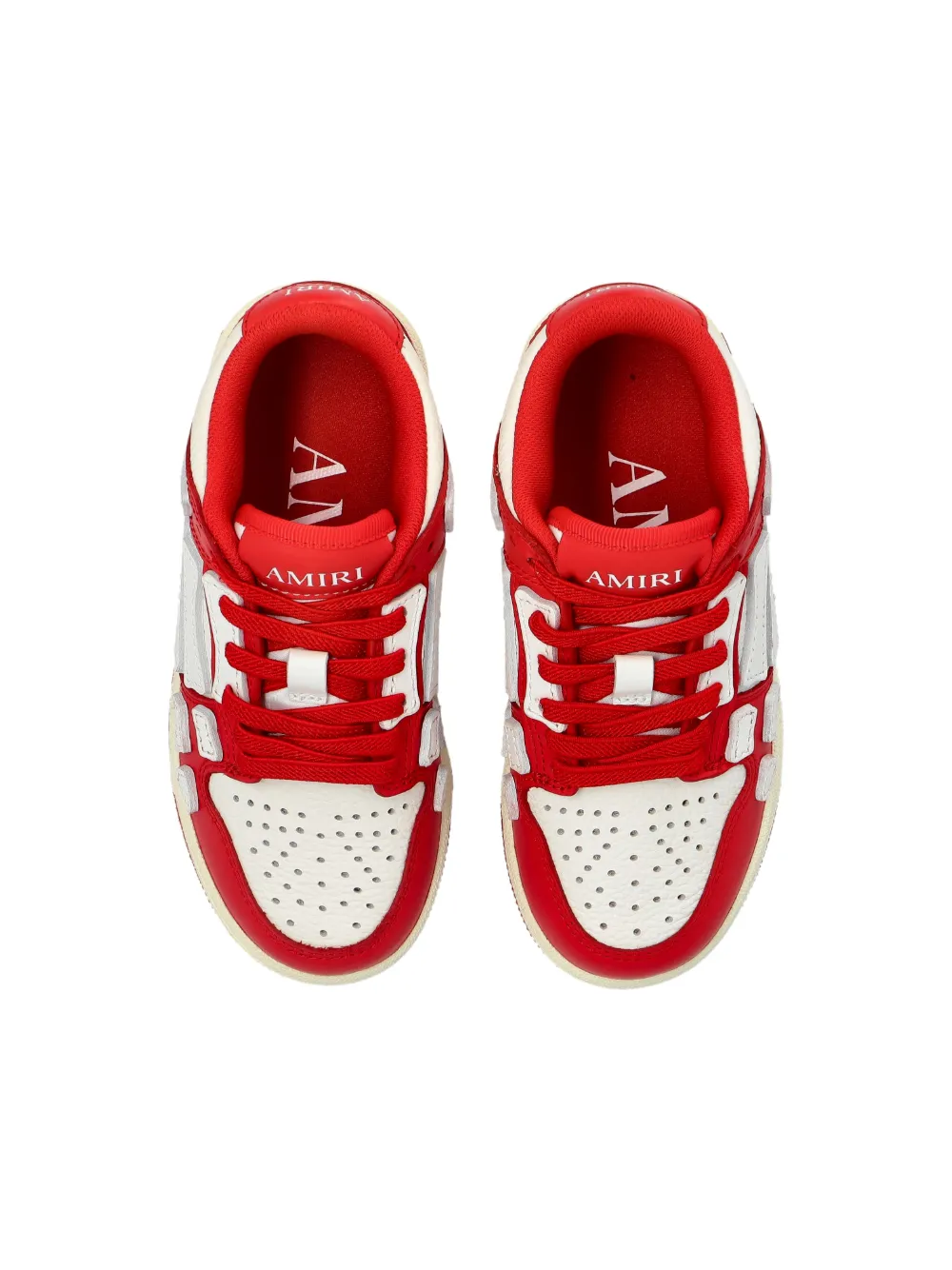 Shop Amiri Skel Sneakers In Red