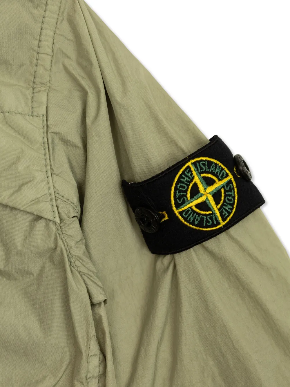 Stone Island Junior Jack met Compass-logopatch Groen