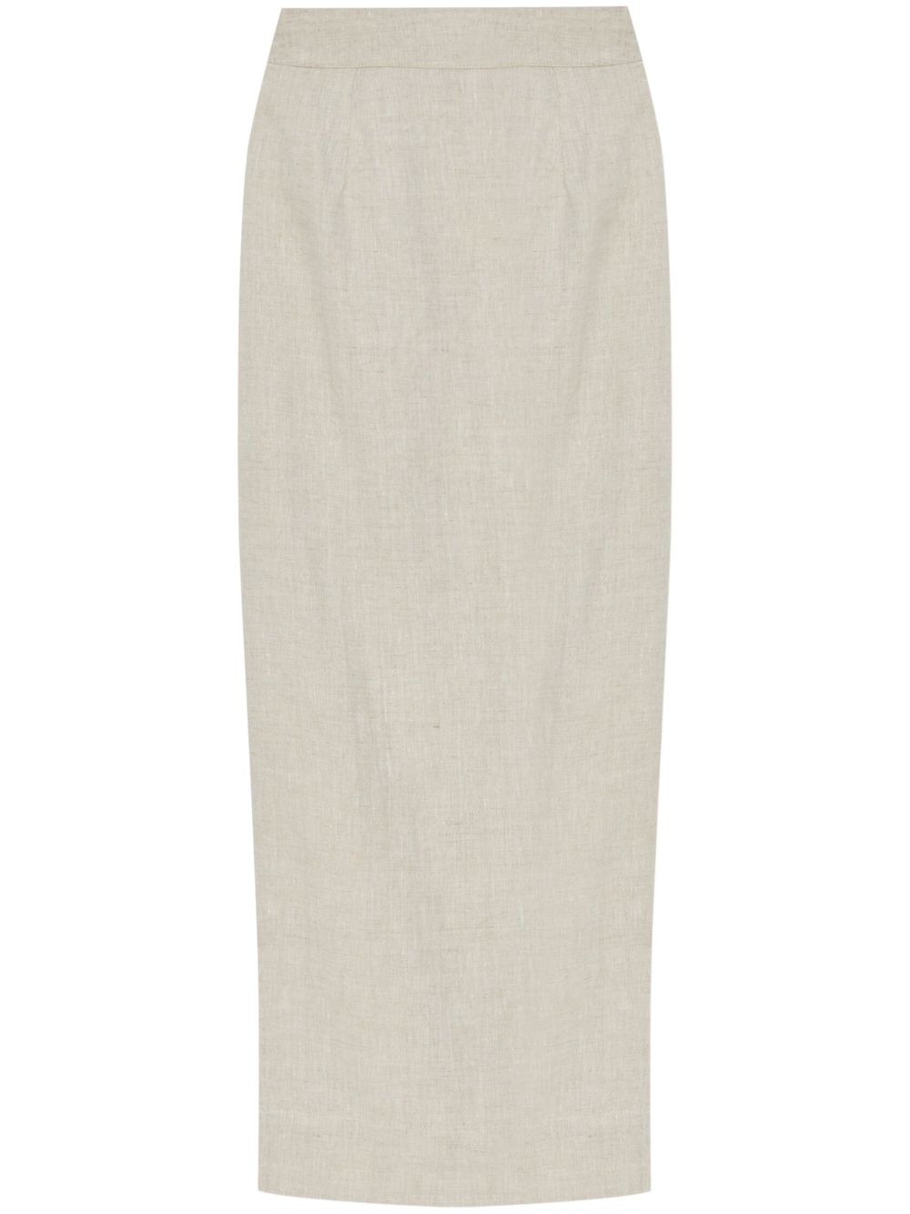 Posse linen midi skirt - Neutrals