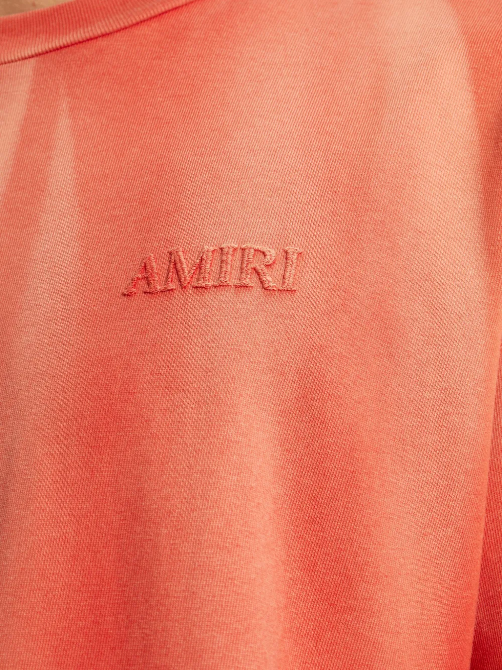 AMIRI T-shirt met geborduurd logo Rood