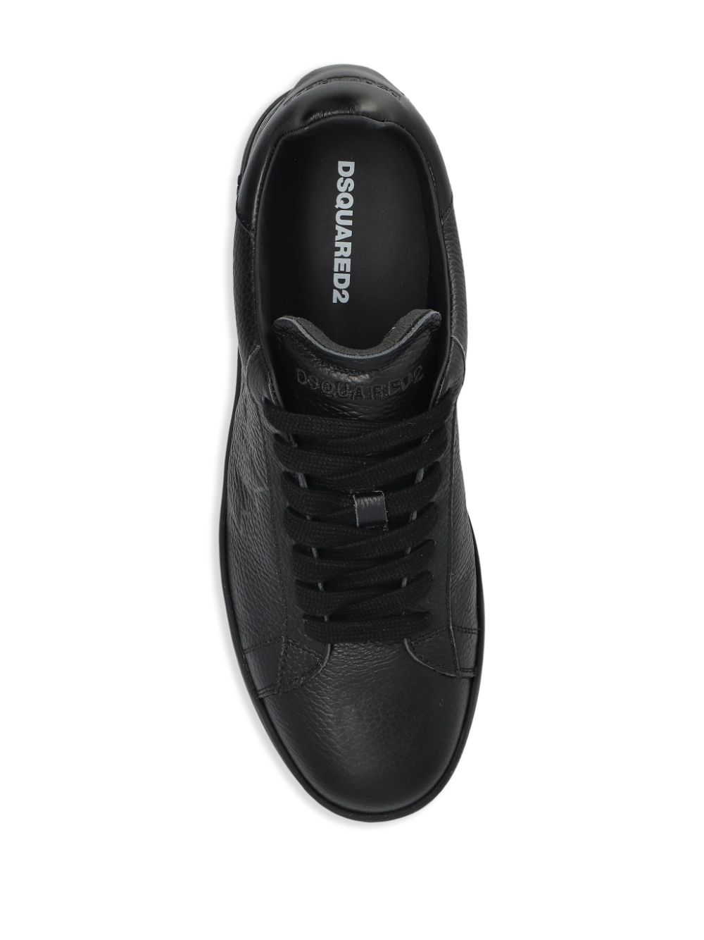 DSQUARED2 Boxer leren sneakers Zwart