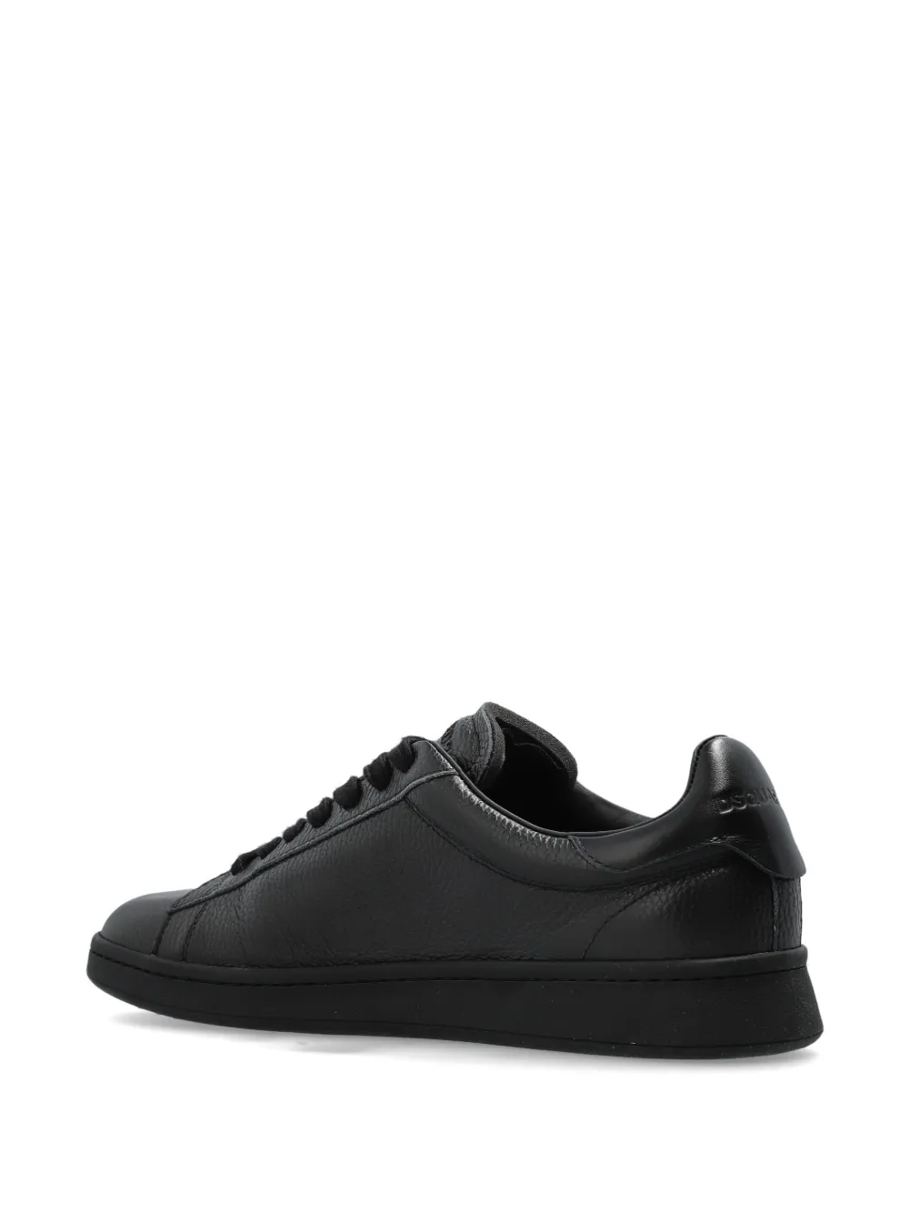 DSQUARED2 Boxer leren sneakers Zwart