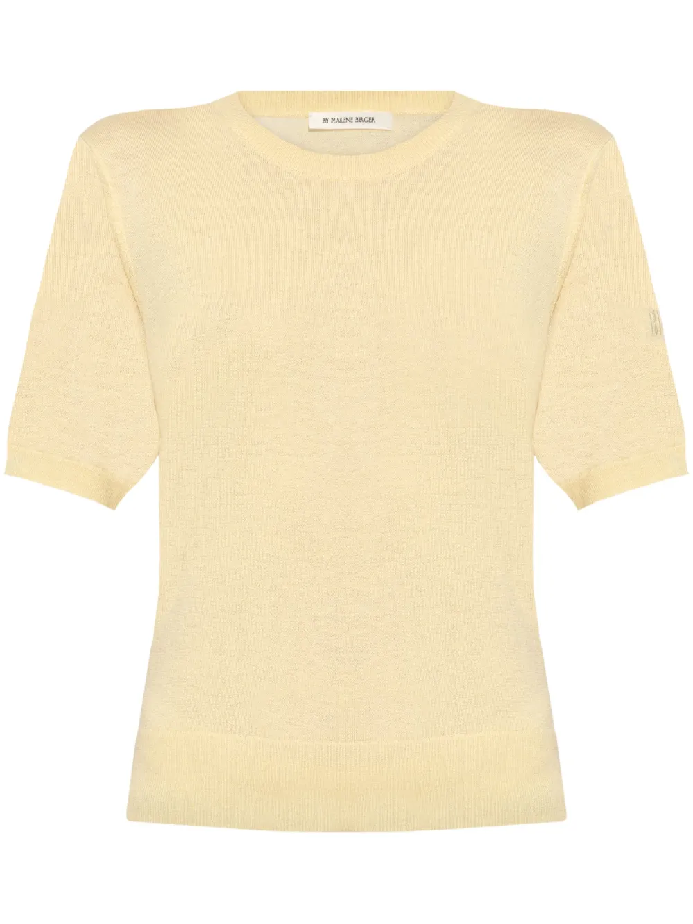 By Malene Birger Shorts met geborduurd logo Beige