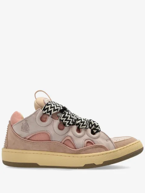 Lanvin printed lace sneakers
