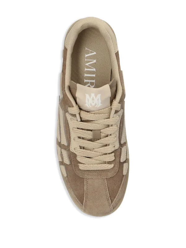 ◆AMIRI◆ Pacific Bones アップリケ スエードレザー スニーカー AMIRI - Pacific Bones Appliquéd Suede and Full-Grain Leather