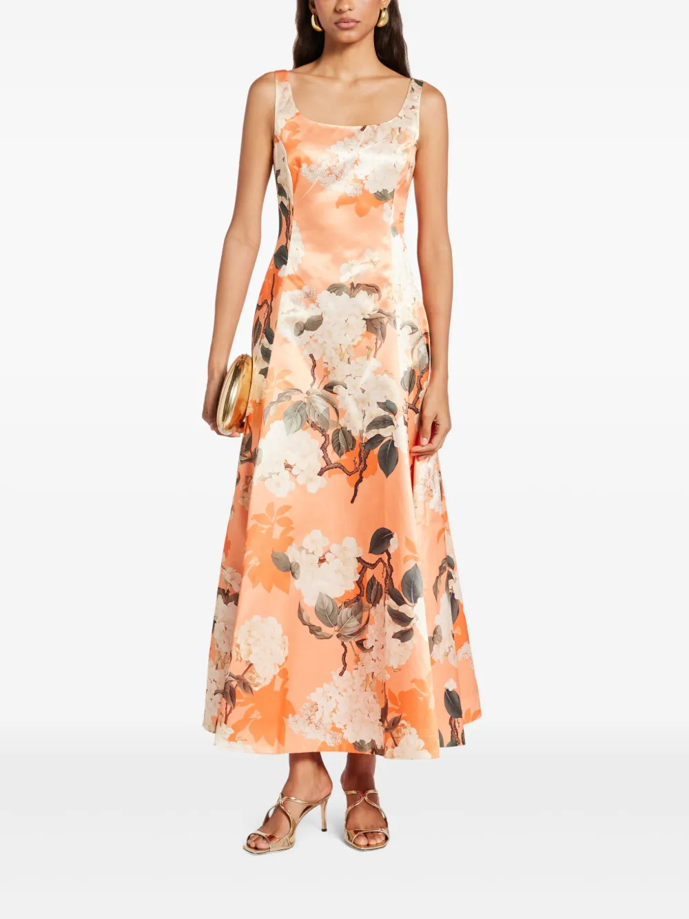 Leo Lin Charlotte maxi-jurk - Oranje