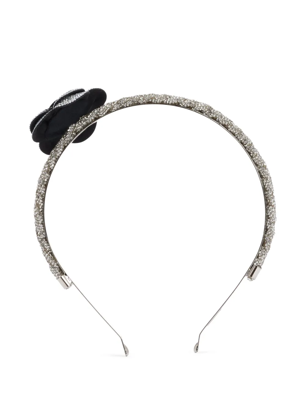 Rosantica floral-appliqué headband - Zilver