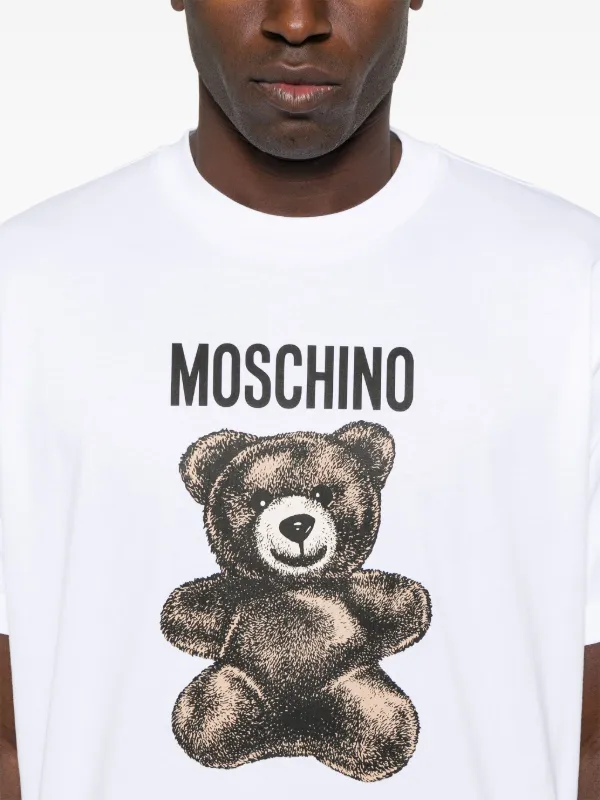 Moschino Playera Con Motivo De Osito Blanco FARFETCH MX