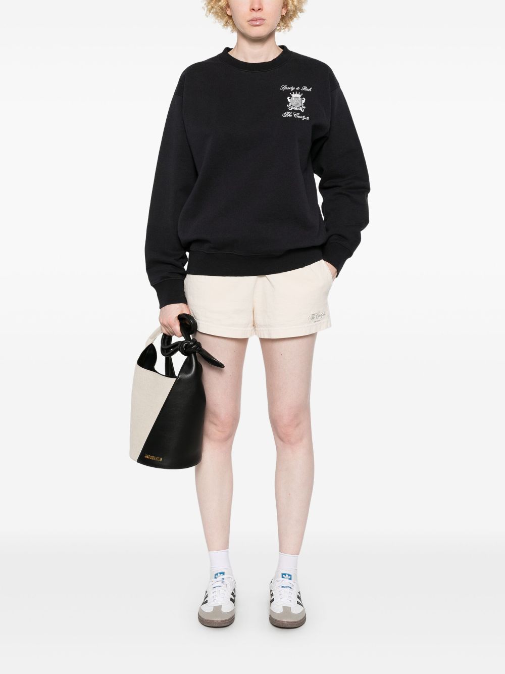 Sporty & Rich The Carlyle Crest sweater - Zwart