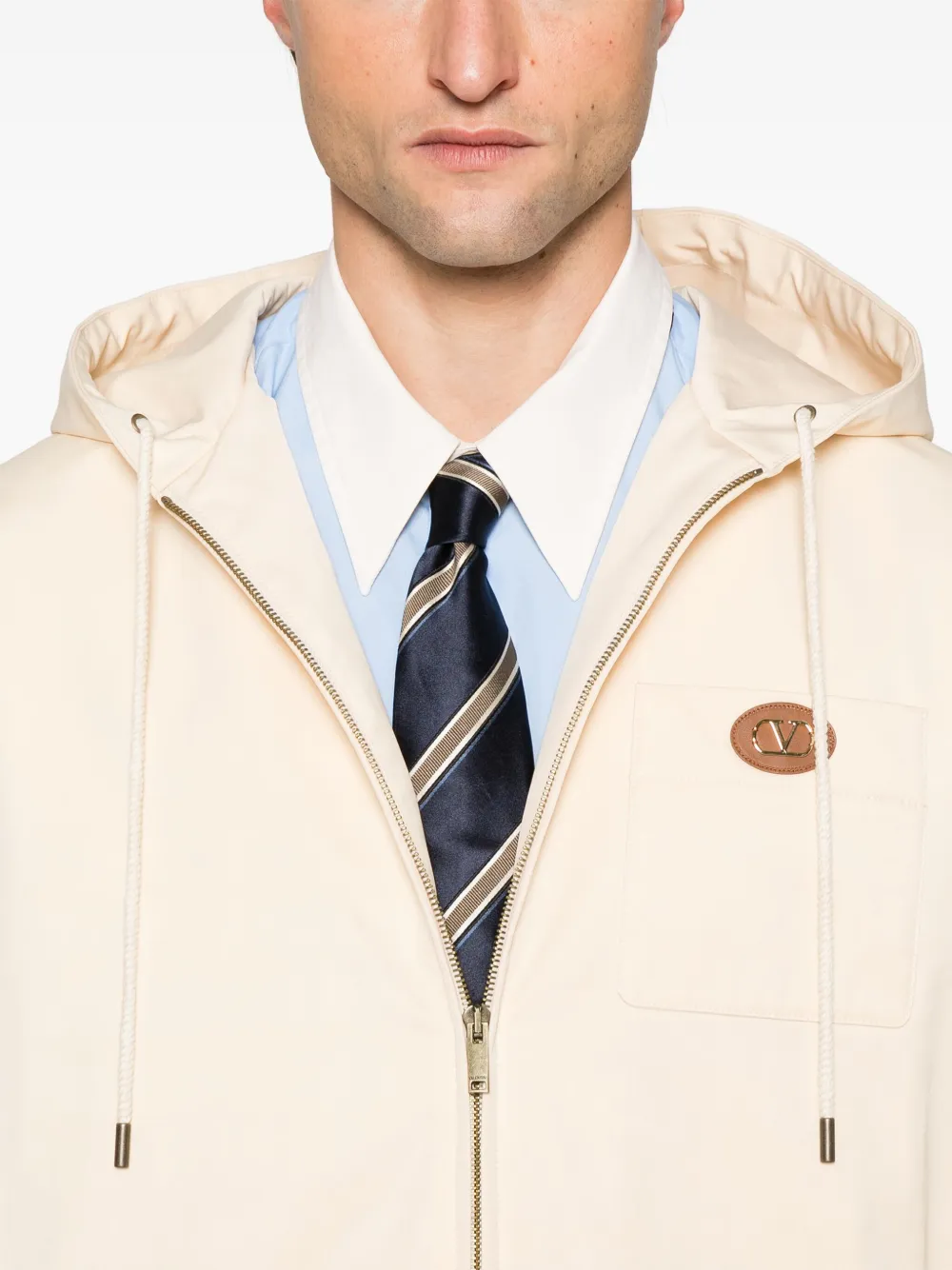 Valentino Garavani VLogo jack met capuchon Beige