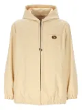 Valentino Garavani VLogo-patch hooded jacket - Neutrals