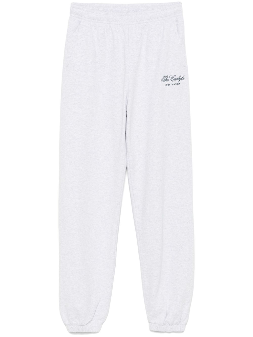 Sporty & Rich The Carlyle Script track pants - Grey