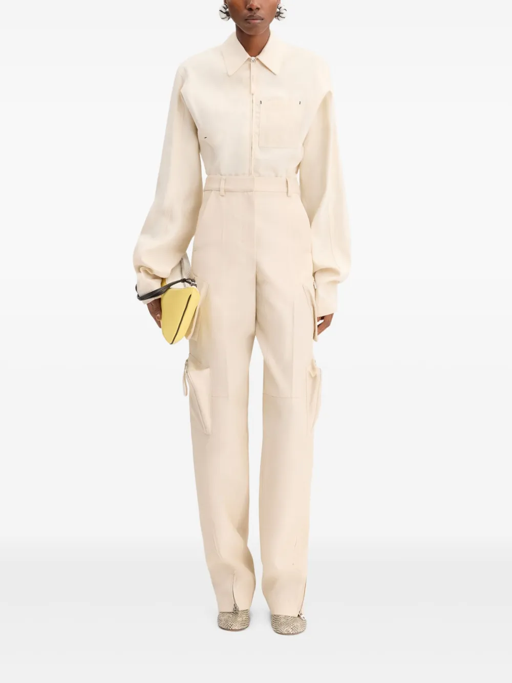 Jacquemus Broek met toelopende pijpen - Beige