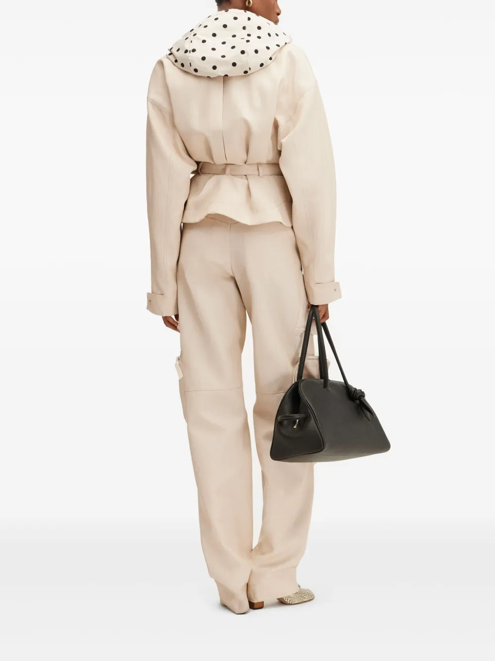 Jacquemus Jas met riem Beige