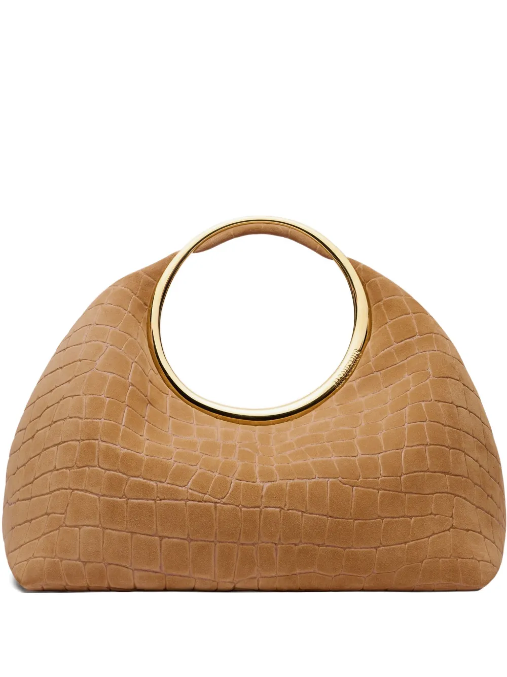 Jacquemus The Calinou shopper met krokodillen-reliëf en handvat Bruin
