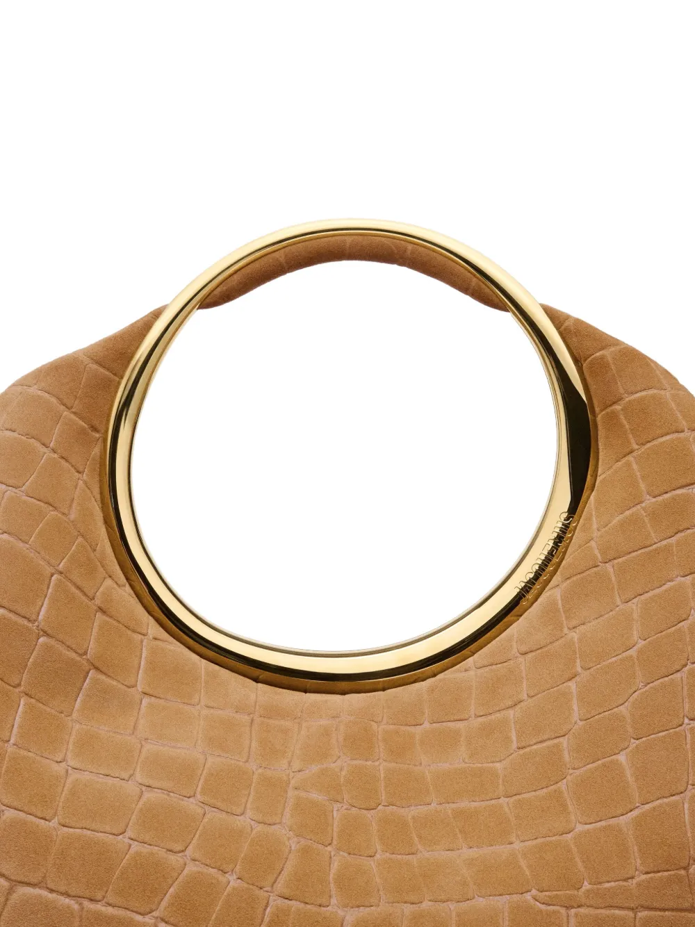 Jacquemus The Calinou shopper met krokodillen-reliëf en handvat Bruin