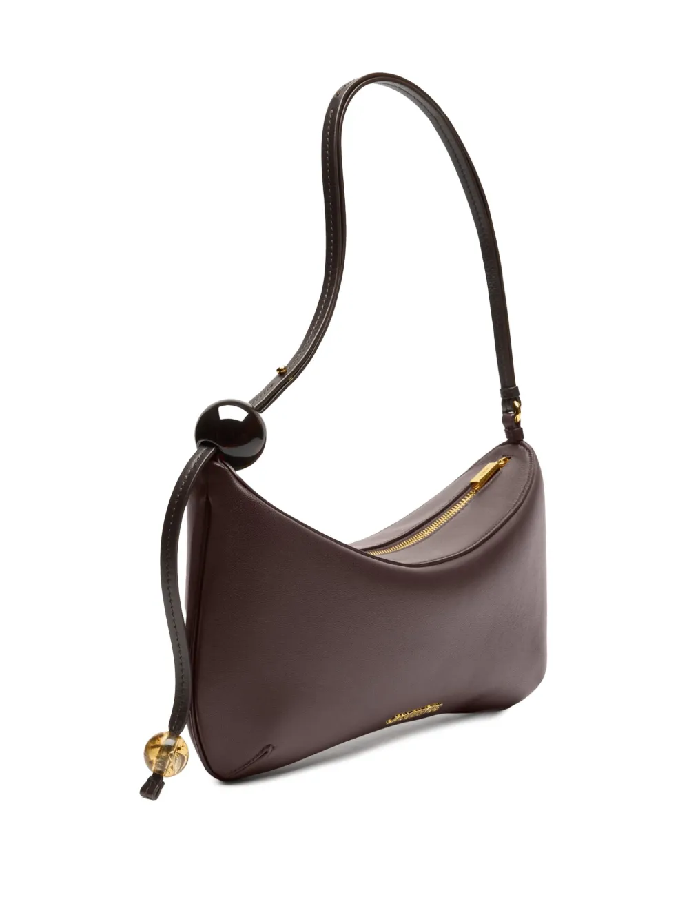 Jacquemus Le Bisou Perle shopper Bruin