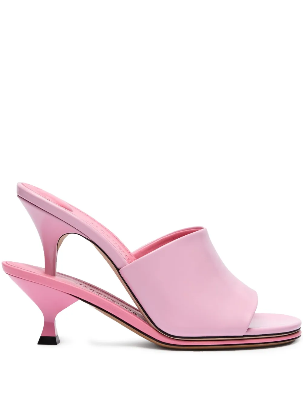 Jacquemus Les Doubles 110 mm muiltjes Roze