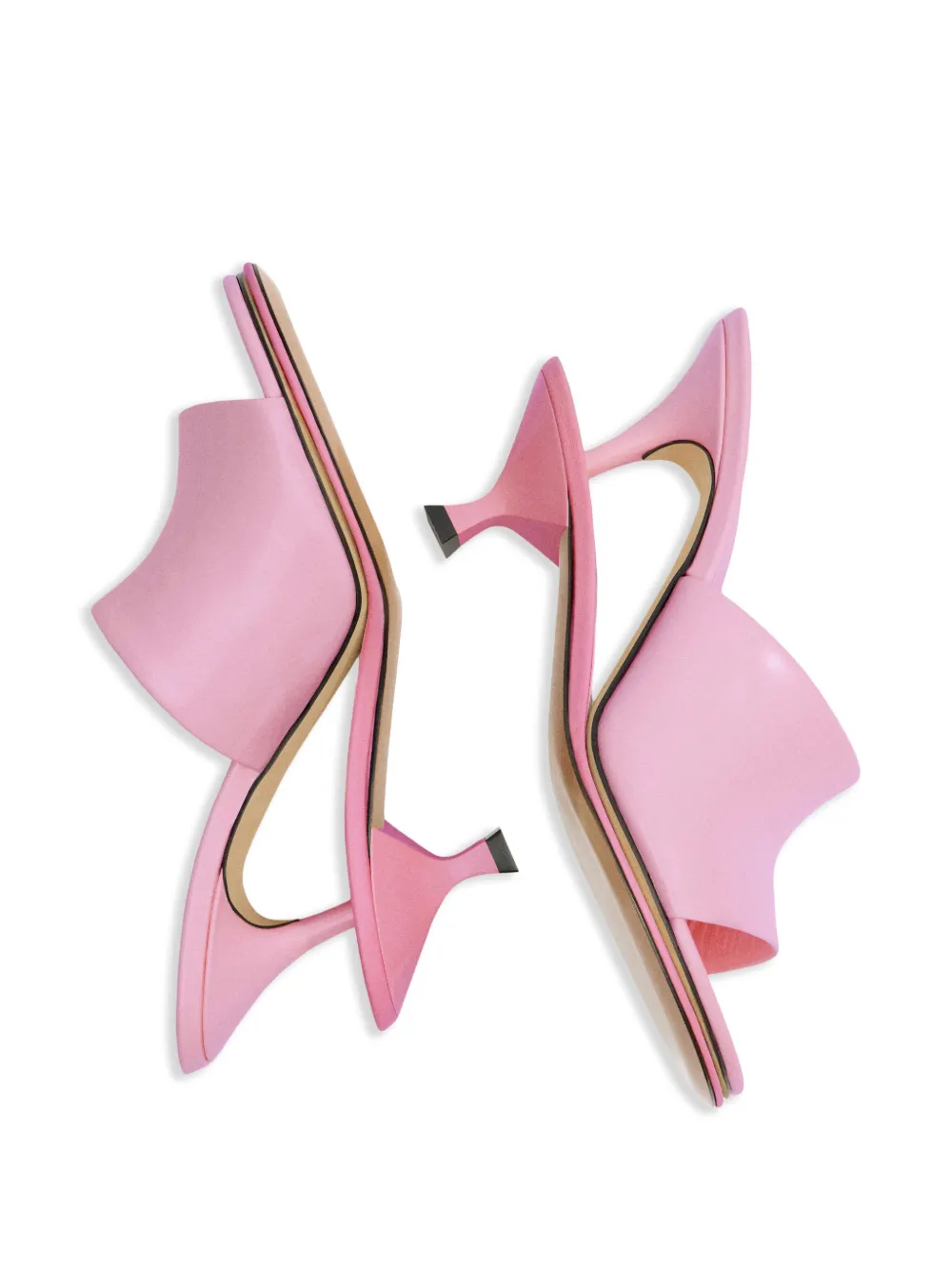 Jacquemus Les Doubles 110 mm muiltjes Roze