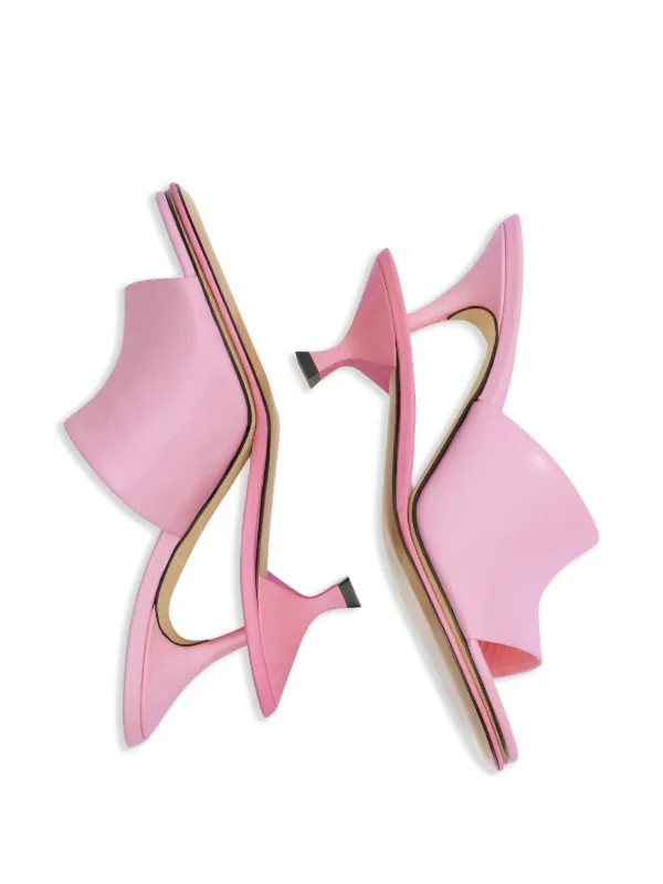 【関税＆送料込み】Jacquemus Sandals Jacquemus Sandale Frauen Les Mules Schwimmbad Leder Pink