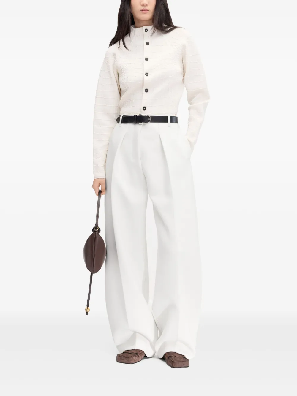 Jacquemus Le Ovalo broek - 100 WHITE