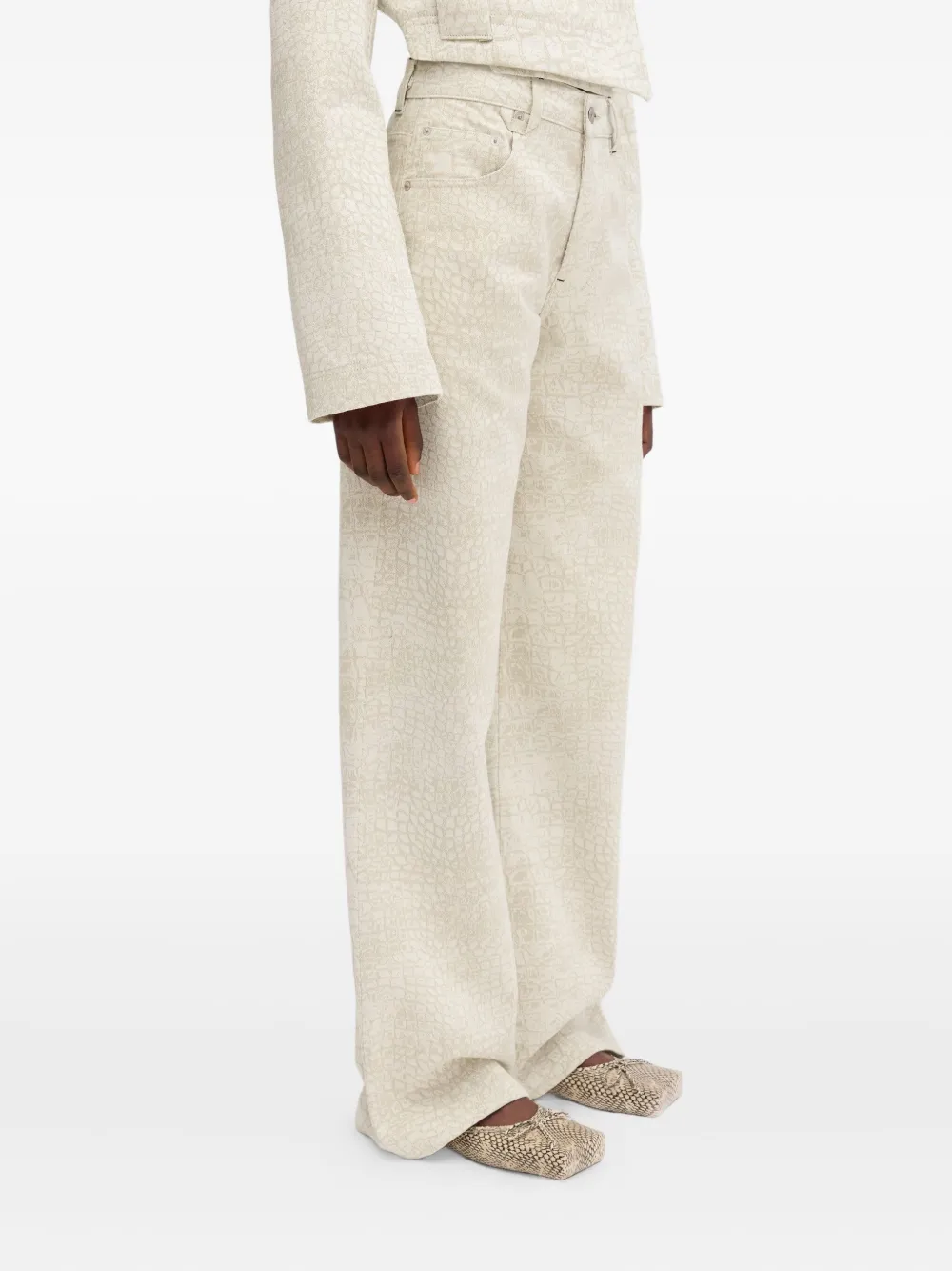 Jacquemus Le De-Nimes broek Beige