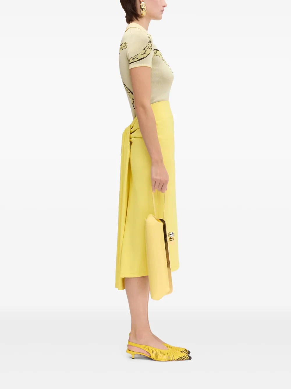 Jacquemus Gebreid T-shirt Geel