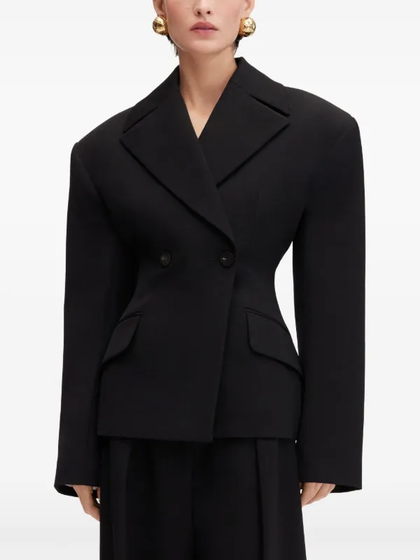 アウターその他 JACQUEMUS Woman Blazer Black 23E231JA0221333 990 Jacquemus The Norma Blazer | Black | FARFETCH