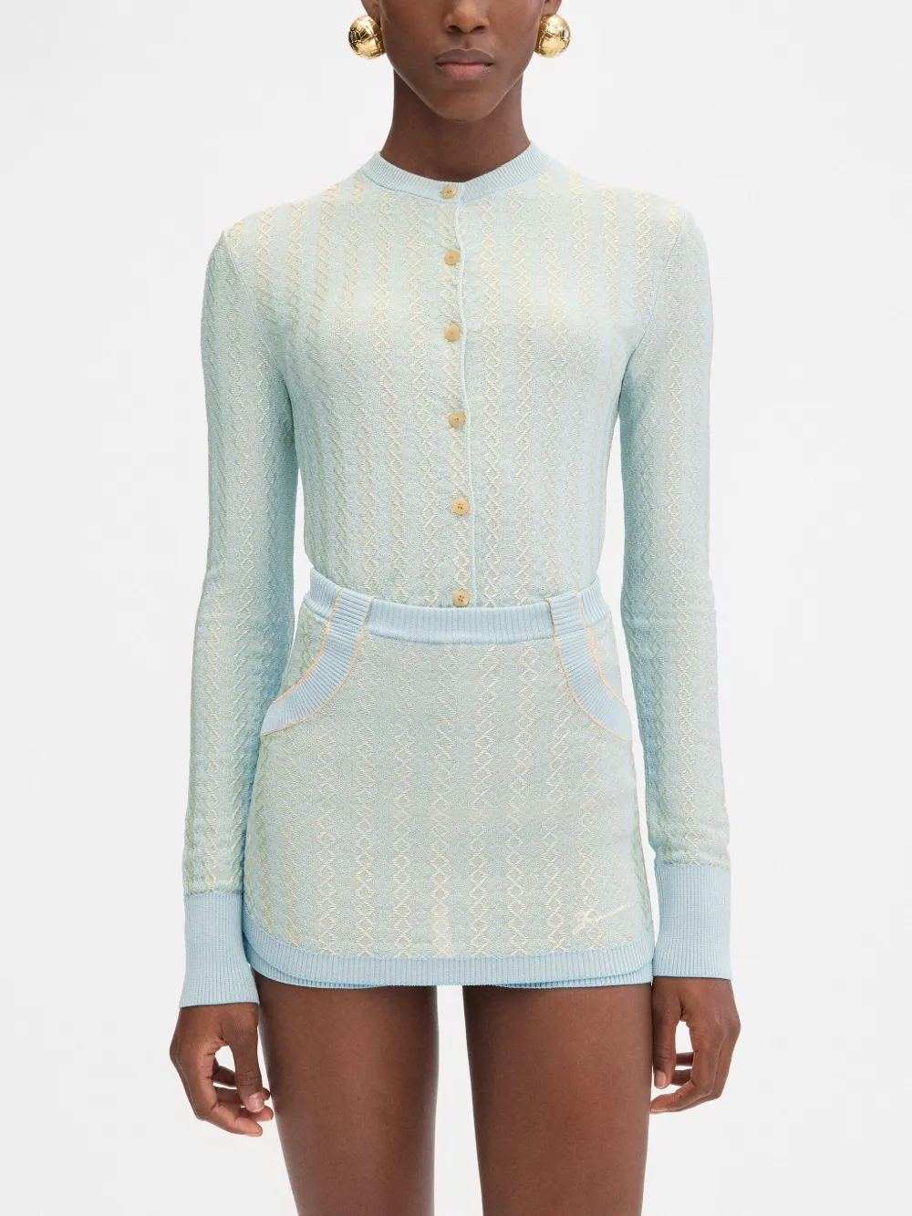 Jacquemus Button-up Cardigan In Blue