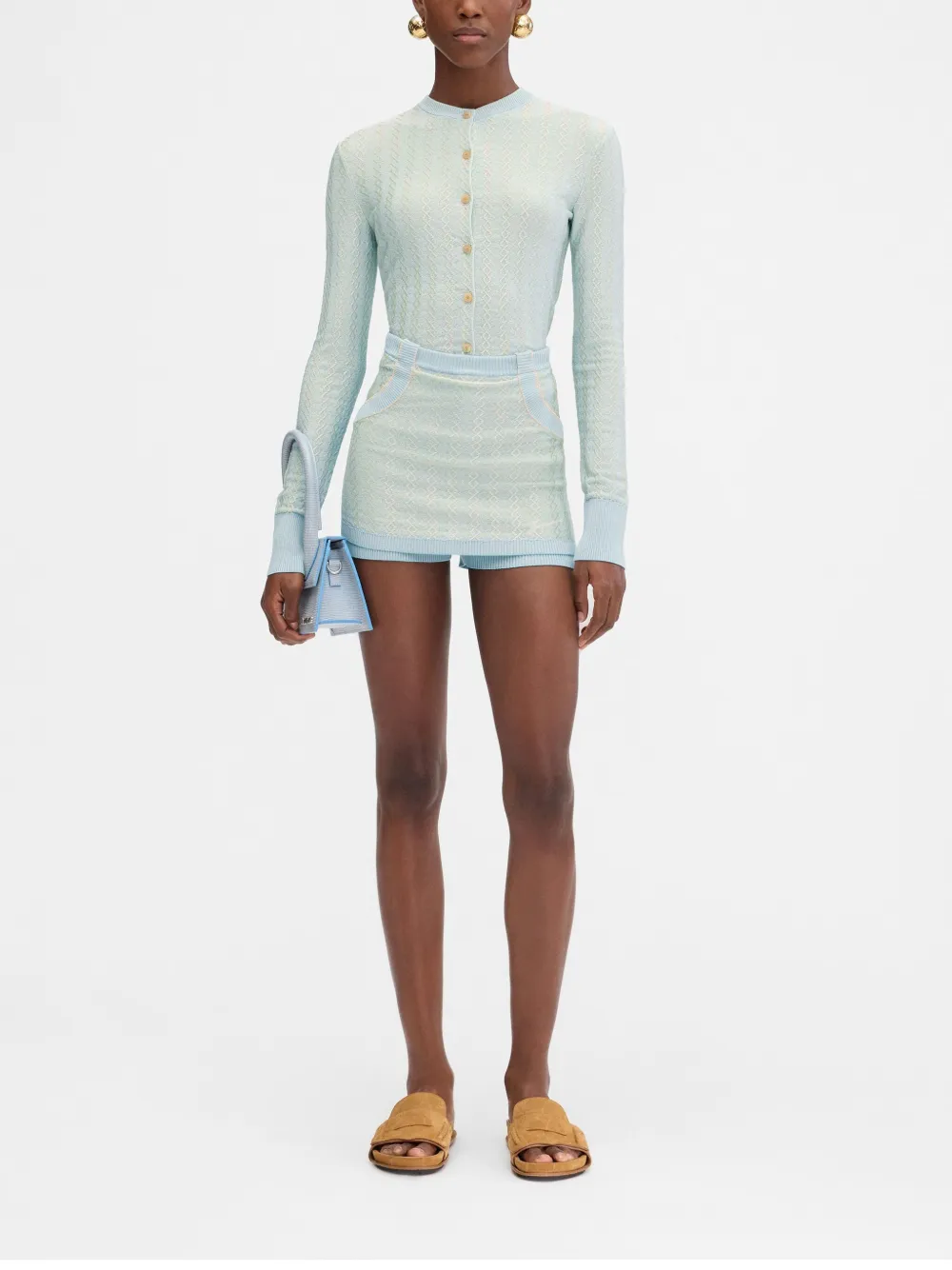 Jacquemus Button-up Cardigan In Blue
