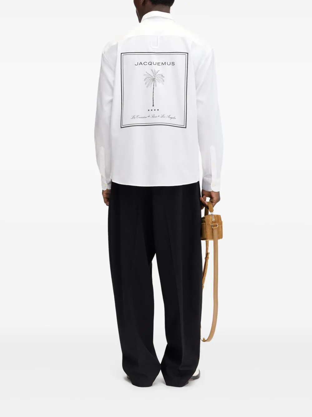 Jacquemus Aloe Palm Tree overhemd Wit
