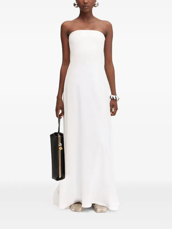 パーティードレス JACQUEMUS 231DR043 1408 120 Dresses White Jacquemus Strapless Maxi Dress | White | FARFETCH JO