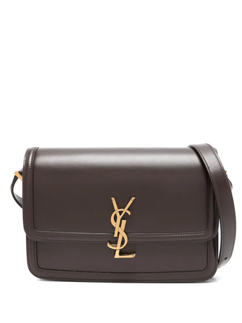 Saint Laurent ソルフェリーノ サッチェルバッグ M - ブラウン Saint Laurent ソルフェリーノ サッチェルバッグ M - ブラウン