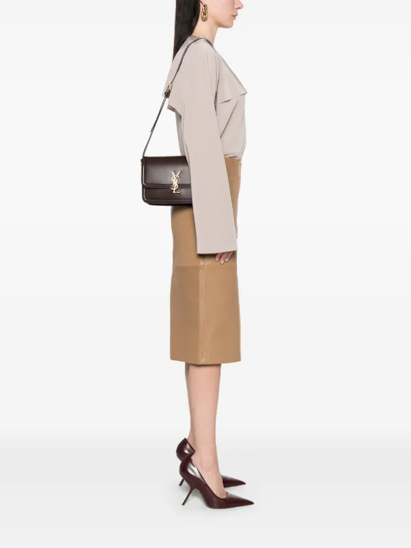 Saint Laurent Medium Solferino Satchel Bag | Brown | FARFETCH