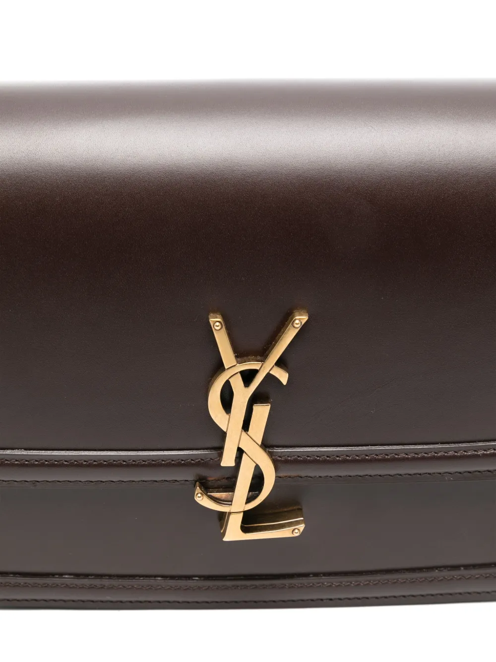 Saint Laurent Medium Solferino Satchel Bag In Brown