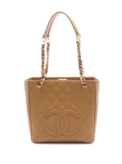 HOT SALE CHANEL 2003-2004 Caviar Petite Shopping tote bag Women