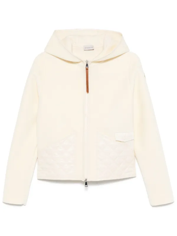 Moncler フリース パーカー | ホワイト | FARFETCH JP MONCLER