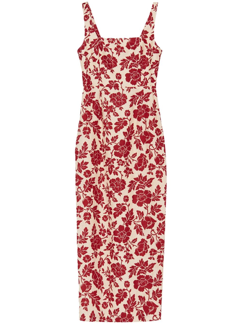 Posse floral maxi dress - Red