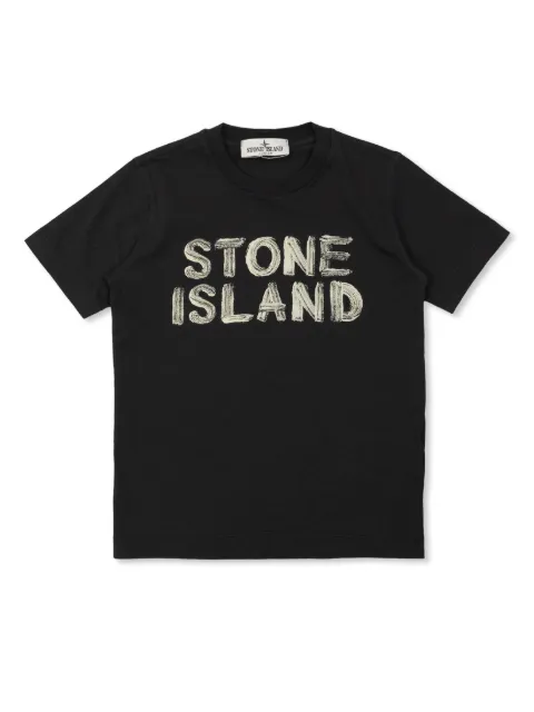 Stone Island Junior logo-print T-shirt