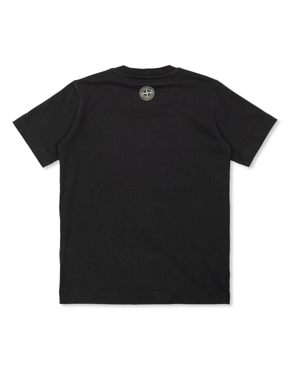 Stone Island Junior logo-print T-shirt - Zwart