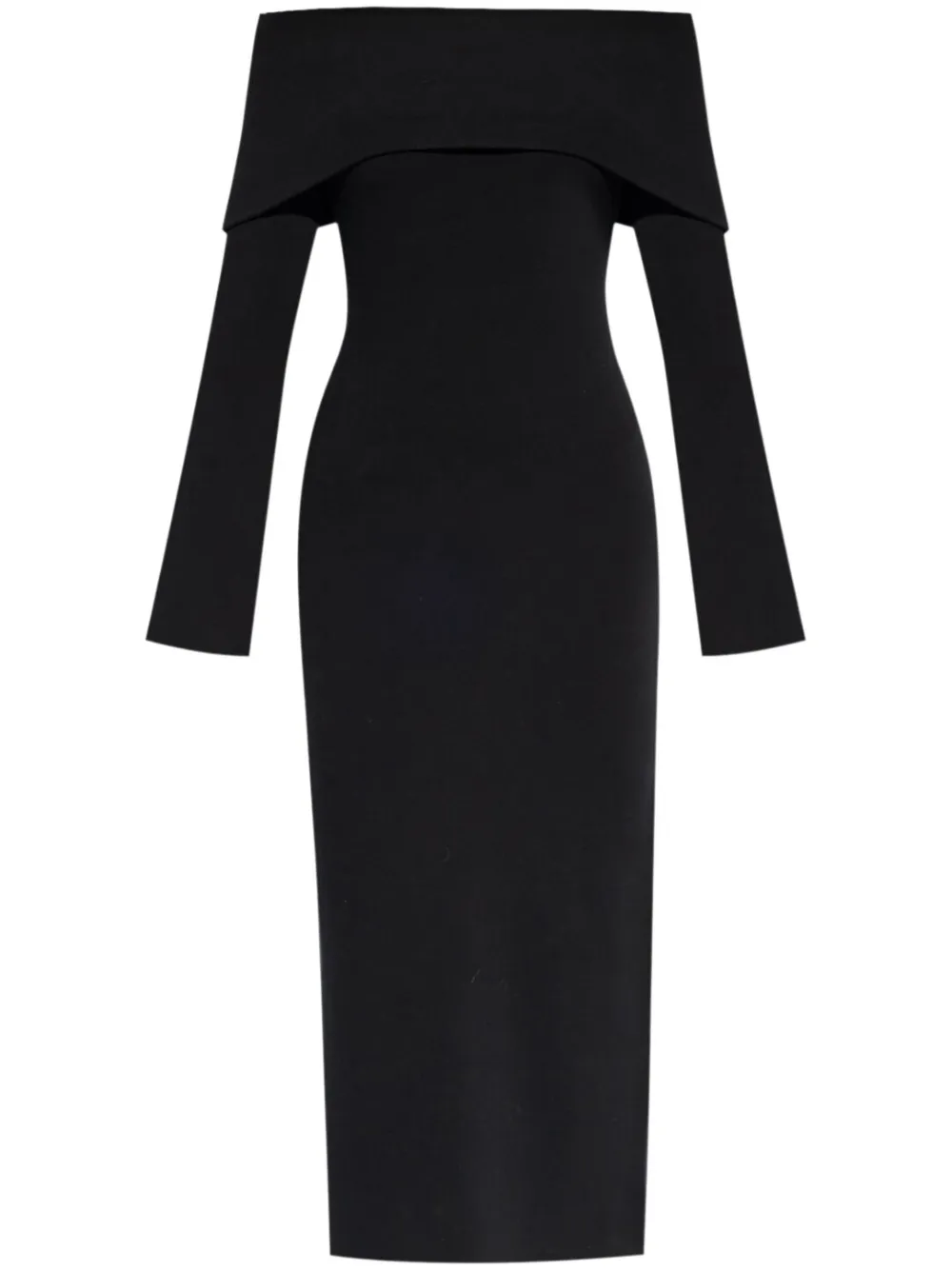 By Malene Birger Off-shoulder maxi-jurk Zwart