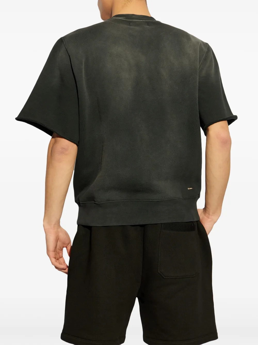 AMIRI T-shirt met geborduurd logo Zwart