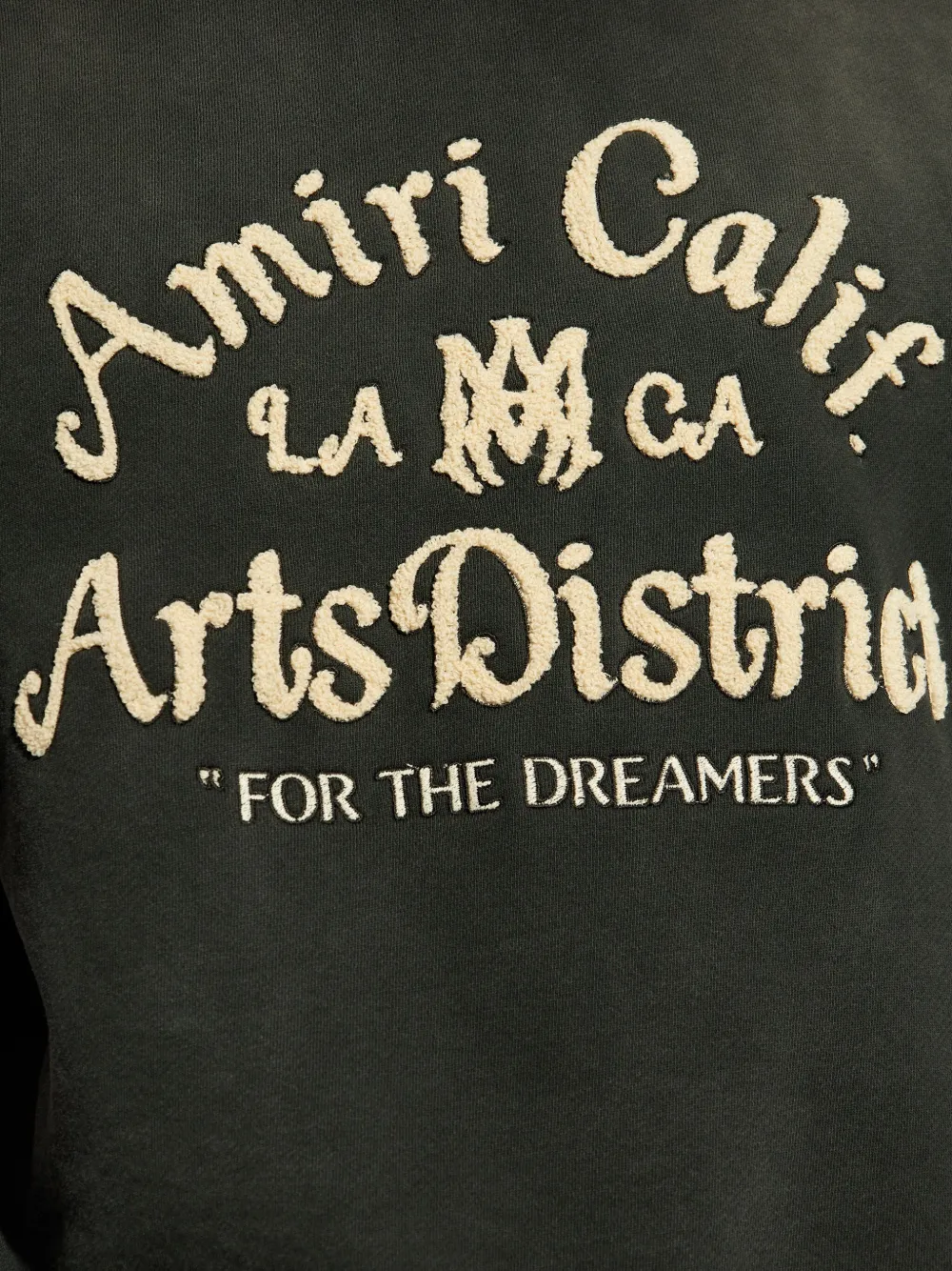 AMIRI T-shirt met geborduurd logo Zwart