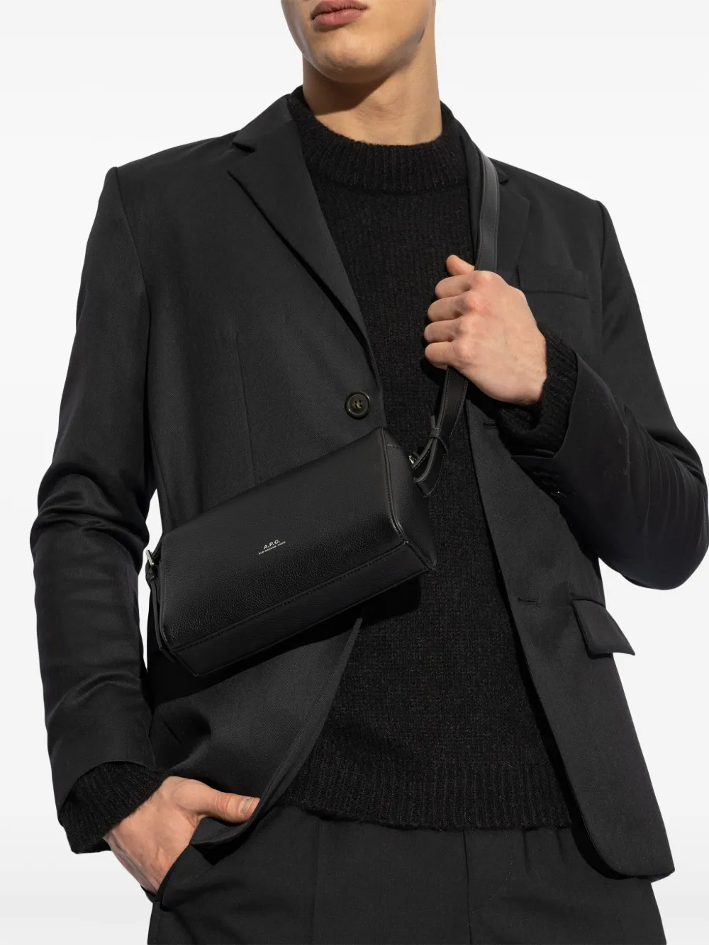 A.P.C. Nino camera bag - Zwart