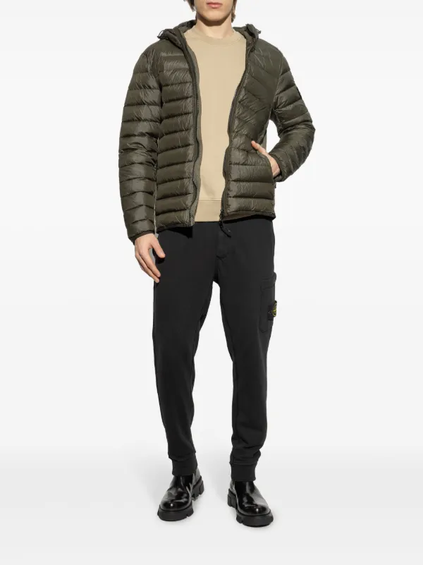 Stone Island logo-patch Sweater | Neutrals | FARFETCH